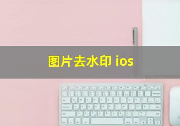 图片去水印 ios